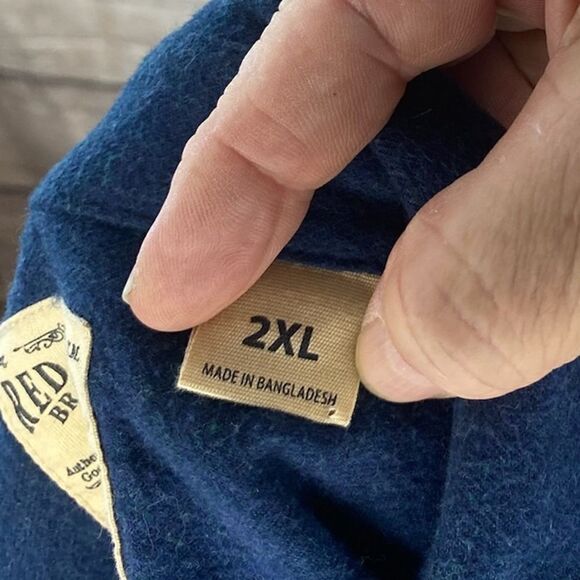 Mens sized 2XL long sleeved flannel shirt by Redhead - Picture 10 of 10